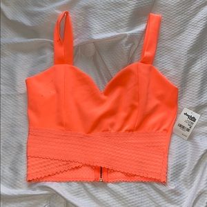 Highlighter Pink Crop Top